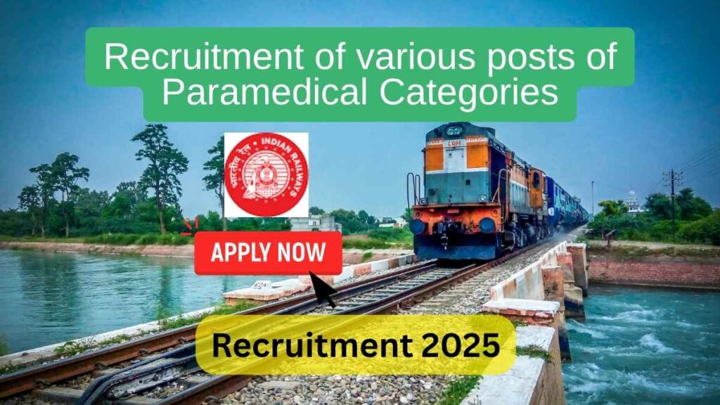 Recruitment of various posts of Paramedical Categories